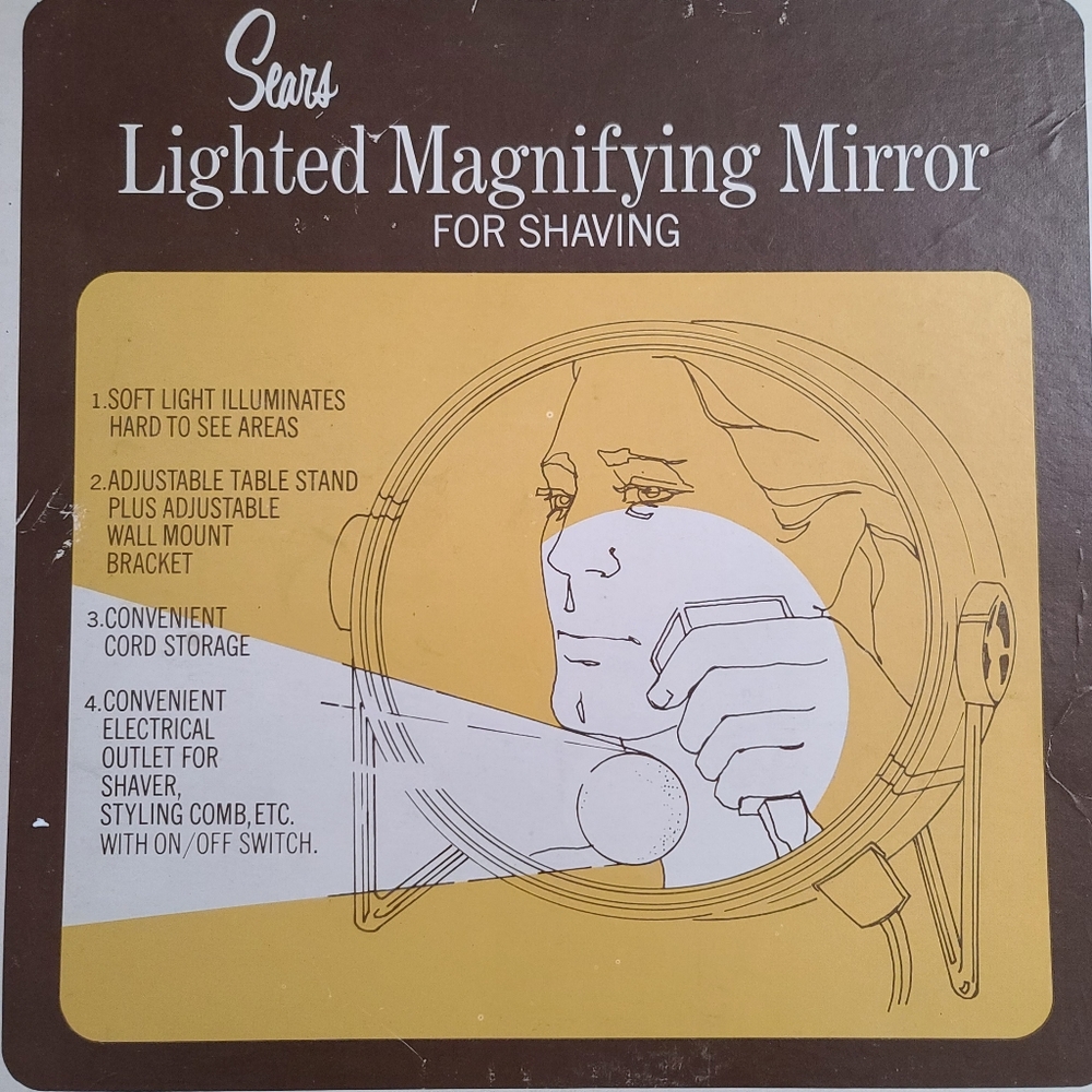 Vintage Lighted Magnifying Mirror